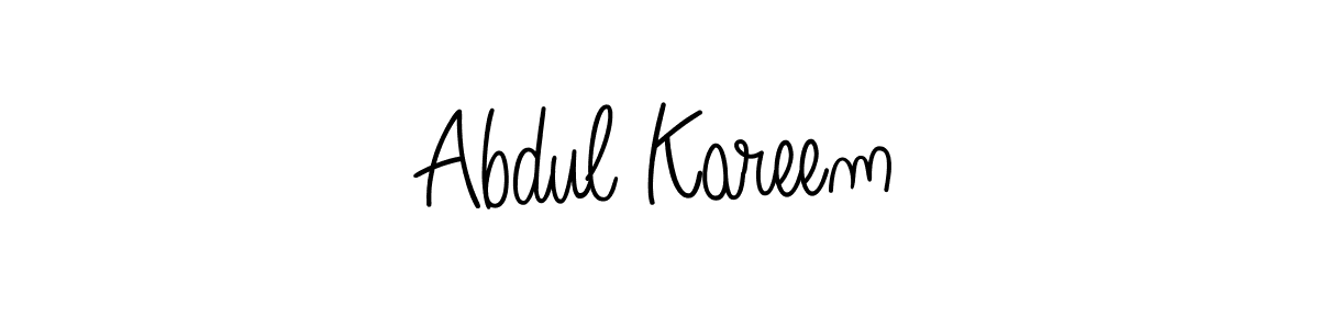 Design your own signature with our free online signature maker. With this signature software, you can create a handwritten (Angelique-Rose-font-FFP) signature for name Abdul Kareem. Abdul Kareem signature style 5 images and pictures png