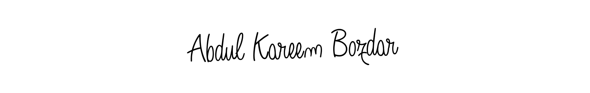 This is the best signature style for the Abdul Kareem Bozdar name. Also you like these signature font (Angelique-Rose-font-FFP). Mix name signature. Abdul Kareem Bozdar signature style 5 images and pictures png