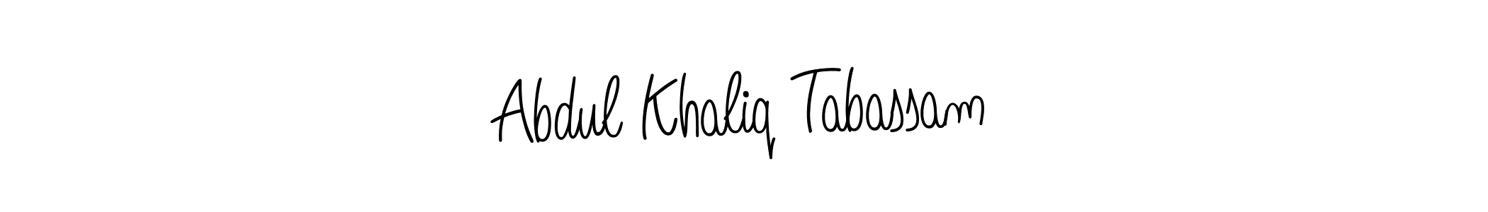 How to Draw Abdul Khaliq Tabassam signature style? Angelique-Rose-font-FFP is a latest design signature styles for name Abdul Khaliq Tabassam. Abdul Khaliq Tabassam signature style 5 images and pictures png