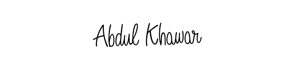 Abdul Khawar stylish signature style. Best Handwritten Sign (Angelique-Rose-font-FFP) for my name. Handwritten Signature Collection Ideas for my name Abdul Khawar. Abdul Khawar signature style 5 images and pictures png