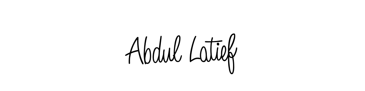 Make a beautiful signature design for name Abdul Latief. With this signature (Angelique-Rose-font-FFP) style, you can create a handwritten signature for free. Abdul Latief signature style 5 images and pictures png