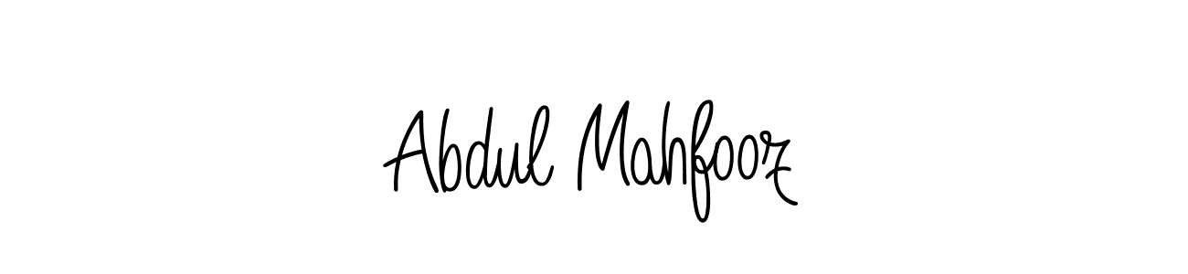 The best way (Angelique-Rose-font-FFP) to make a short signature is to pick only two or three words in your name. The name Abdul Mahfooz include a total of six letters. For converting this name. Abdul Mahfooz signature style 5 images and pictures png