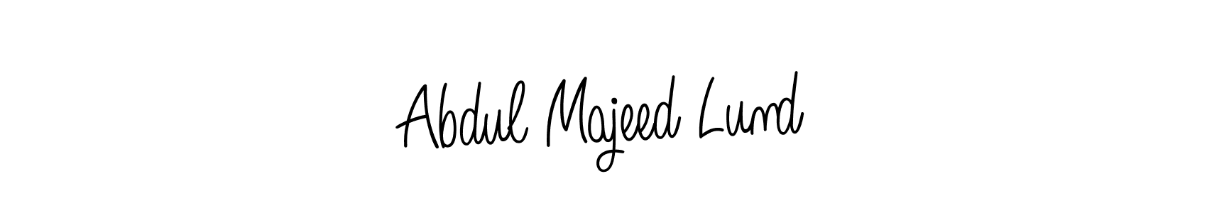 This is the best signature style for the Abdul Majeed Lund name. Also you like these signature font (Angelique-Rose-font-FFP). Mix name signature. Abdul Majeed Lund signature style 5 images and pictures png