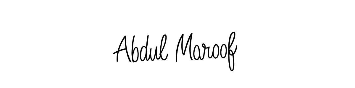 The best way (Angelique-Rose-font-FFP) to make a short signature is to pick only two or three words in your name. The name Abdul Maroof include a total of six letters. For converting this name. Abdul Maroof signature style 5 images and pictures png