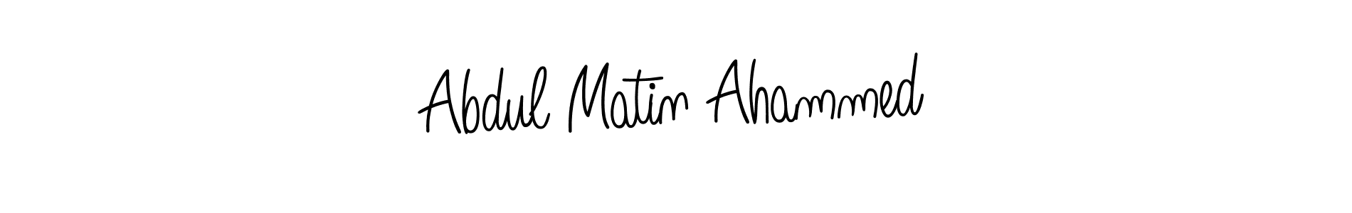 Also we have Abdul Matin Ahammed name is the best signature style. Create professional handwritten signature collection using Angelique-Rose-font-FFP autograph style. Abdul Matin Ahammed signature style 5 images and pictures png