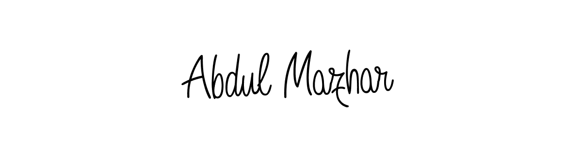 Best and Professional Signature Style for Abdul Mazhar. Angelique-Rose-font-FFP Best Signature Style Collection. Abdul Mazhar signature style 5 images and pictures png