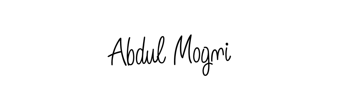 Check out images of Autograph of Abdul Mogni name. Actor Abdul Mogni Signature Style. Angelique-Rose-font-FFP is a professional sign style online. Abdul Mogni signature style 5 images and pictures png