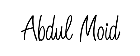 Use a signature maker to create a handwritten signature online. With this signature software, you can design (Angelique-Rose-font-FFP) your own signature for name Abdul Moid. Abdul Moid signature style 5 images and pictures png