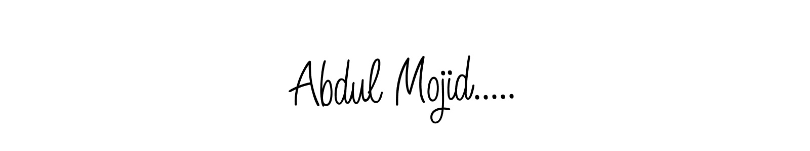 How to make Abdul Mojid..... name signature. Use Angelique-Rose-font-FFP style for creating short signs online. This is the latest handwritten sign. Abdul Mojid..... signature style 5 images and pictures png