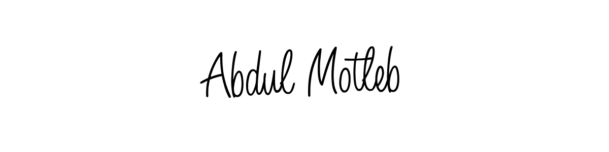 if you are searching for the best signature style for your name Abdul Motleb. so please give up your signature search. here we have designed multiple signature styles  using Angelique-Rose-font-FFP. Abdul Motleb signature style 5 images and pictures png