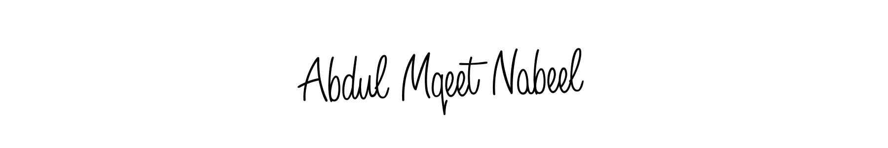 Check out images of Autograph of Abdul Mqeet Nabeel name. Actor Abdul Mqeet Nabeel Signature Style. Angelique-Rose-font-FFP is a professional sign style online. Abdul Mqeet Nabeel signature style 5 images and pictures png