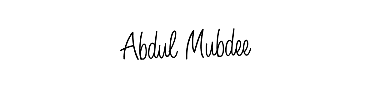 Make a beautiful signature design for name Abdul Mubdee. With this signature (Angelique-Rose-font-FFP) style, you can create a handwritten signature for free. Abdul Mubdee signature style 5 images and pictures png