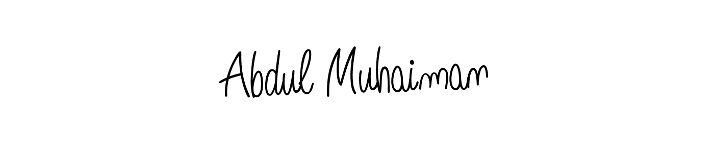 Similarly Angelique-Rose-font-FFP is the best handwritten signature design. Signature creator online .You can use it as an online autograph creator for name Abdul Muhaiman. Abdul Muhaiman signature style 5 images and pictures png