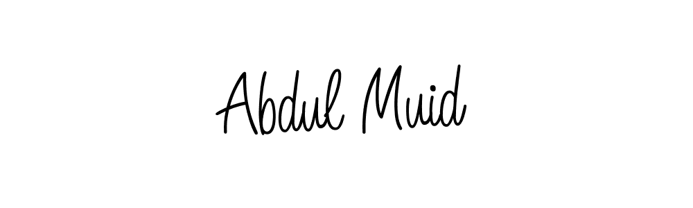 The best way (Angelique-Rose-font-FFP) to make a short signature is to pick only two or three words in your name. The name Abdul Muid include a total of six letters. For converting this name. Abdul Muid signature style 5 images and pictures png