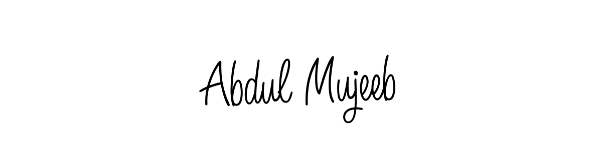 Angelique-Rose-font-FFP is a professional signature style that is perfect for those who want to add a touch of class to their signature. It is also a great choice for those who want to make their signature more unique. Get Abdul Mujeeb name to fancy signature for free. Abdul Mujeeb signature style 5 images and pictures png