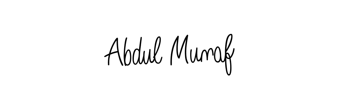 Use a signature maker to create a handwritten signature online. With this signature software, you can design (Angelique-Rose-font-FFP) your own signature for name Abdul Munaf. Abdul Munaf signature style 5 images and pictures png