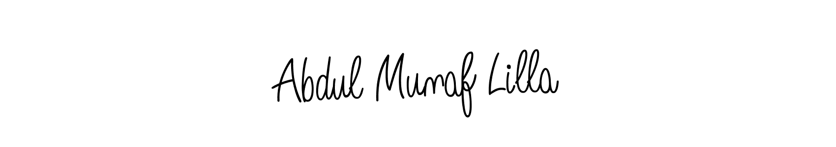 How to make Abdul Munaf Lilla signature? Angelique-Rose-font-FFP is a professional autograph style. Create handwritten signature for Abdul Munaf Lilla name. Abdul Munaf Lilla signature style 5 images and pictures png