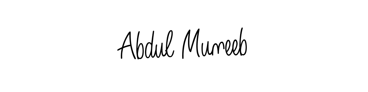 Abdul Muneeb stylish signature style. Best Handwritten Sign (Angelique-Rose-font-FFP) for my name. Handwritten Signature Collection Ideas for my name Abdul Muneeb. Abdul Muneeb signature style 5 images and pictures png