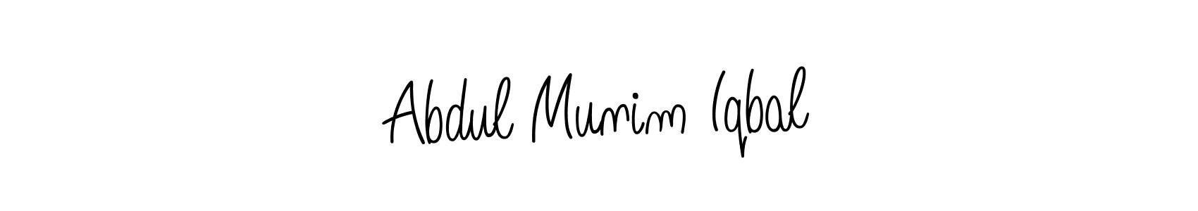Abdul Munim Iqbal stylish signature style. Best Handwritten Sign (Angelique-Rose-font-FFP) for my name. Handwritten Signature Collection Ideas for my name Abdul Munim Iqbal. Abdul Munim Iqbal signature style 5 images and pictures png