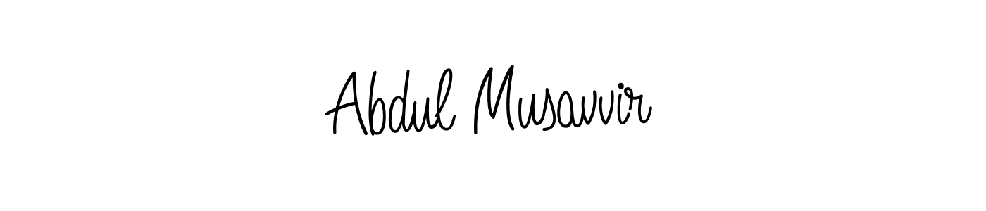 Make a beautiful signature design for name Abdul Musavvir. With this signature (Angelique-Rose-font-FFP) style, you can create a handwritten signature for free. Abdul Musavvir signature style 5 images and pictures png