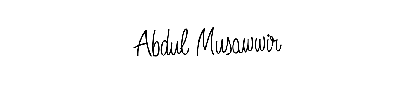 How to make Abdul Musawwir name signature. Use Angelique-Rose-font-FFP style for creating short signs online. This is the latest handwritten sign. Abdul Musawwir signature style 5 images and pictures png