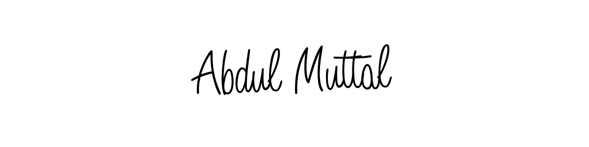 How to make Abdul Muttal signature? Angelique-Rose-font-FFP is a professional autograph style. Create handwritten signature for Abdul Muttal name. Abdul Muttal signature style 5 images and pictures png