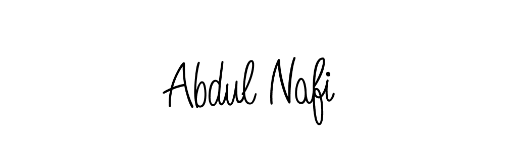 The best way (Angelique-Rose-font-FFP) to make a short signature is to pick only two or three words in your name. The name Abdul Nafi include a total of six letters. For converting this name. Abdul Nafi signature style 5 images and pictures png
