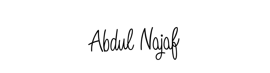 Create a beautiful signature design for name Abdul Najaf. With this signature (Angelique-Rose-font-FFP) fonts, you can make a handwritten signature for free. Abdul Najaf signature style 5 images and pictures png