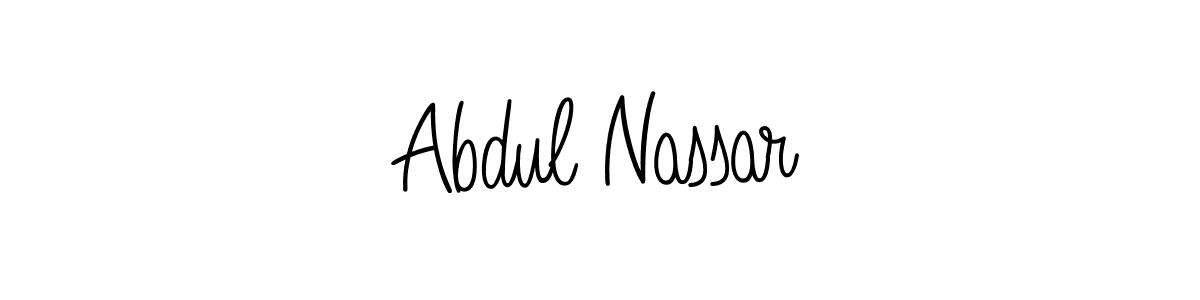 Use a signature maker to create a handwritten signature online. With this signature software, you can design (Angelique-Rose-font-FFP) your own signature for name Abdul Nassar. Abdul Nassar signature style 5 images and pictures png