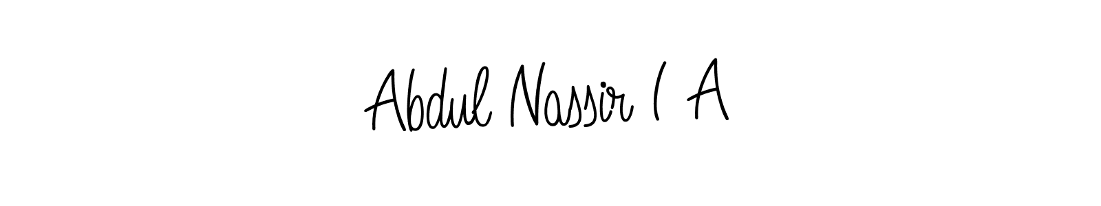 Make a short Abdul Nassir I A signature style. Manage your documents anywhere anytime using Angelique-Rose-font-FFP. Create and add eSignatures, submit forms, share and send files easily. Abdul Nassir I A signature style 5 images and pictures png