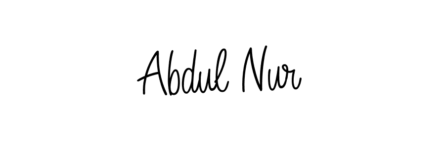 Also You can easily find your signature by using the search form. We will create Abdul Nur name handwritten signature images for you free of cost using Angelique-Rose-font-FFP sign style. Abdul Nur signature style 5 images and pictures png