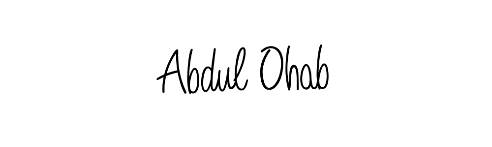 Abdul Ohab stylish signature style. Best Handwritten Sign (Angelique-Rose-font-FFP) for my name. Handwritten Signature Collection Ideas for my name Abdul Ohab. Abdul Ohab signature style 5 images and pictures png