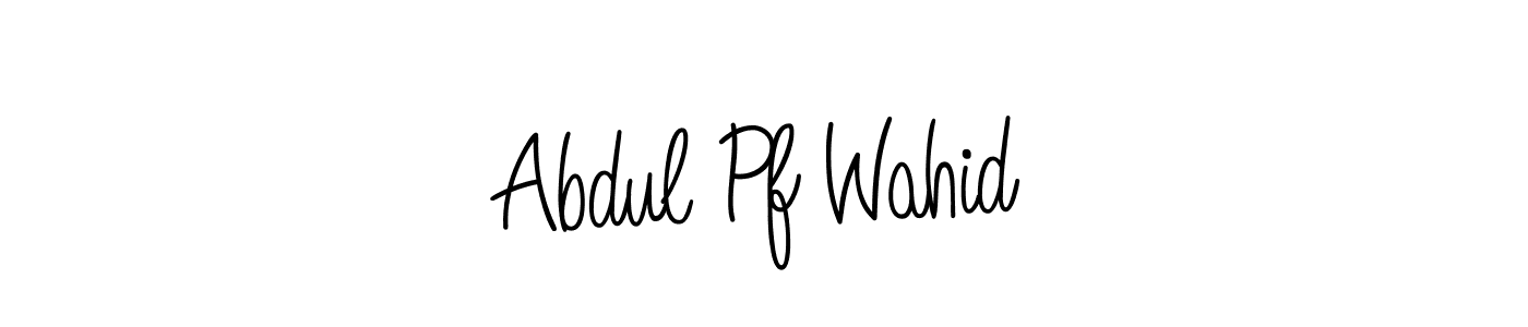 Create a beautiful signature design for name Abdul Pf Wahid. With this signature (Angelique-Rose-font-FFP) fonts, you can make a handwritten signature for free. Abdul Pf Wahid signature style 5 images and pictures png
