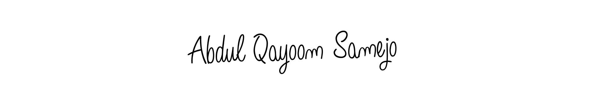 if you are searching for the best signature style for your name Abdul Qayoom Samejo. so please give up your signature search. here we have designed multiple signature styles  using Angelique-Rose-font-FFP. Abdul Qayoom Samejo signature style 5 images and pictures png