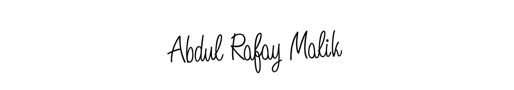 Use a signature maker to create a handwritten signature online. With this signature software, you can design (Angelique-Rose-font-FFP) your own signature for name Abdul Rafay Malik. Abdul Rafay Malik signature style 5 images and pictures png