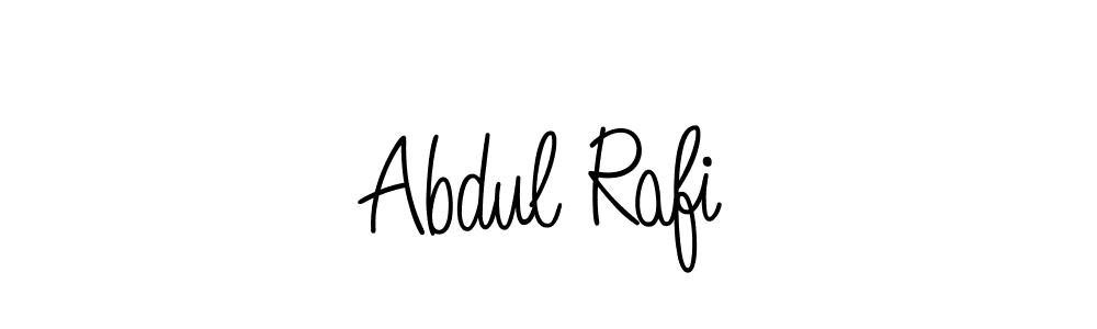 You should practise on your own different ways (Angelique-Rose-font-FFP) to write your name (Abdul Rafi) in signature. don't let someone else do it for you. Abdul Rafi signature style 5 images and pictures png