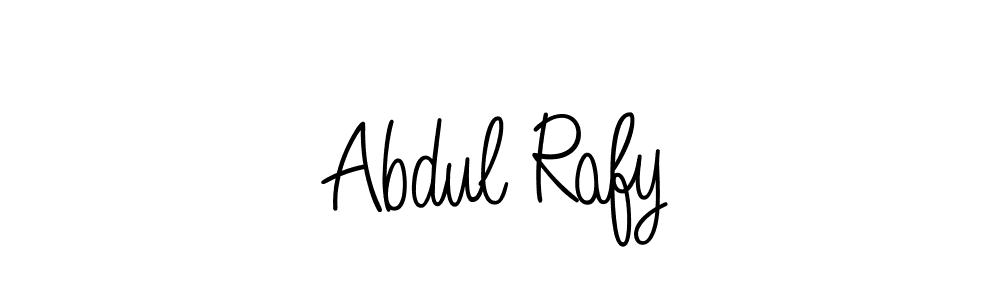 You should practise on your own different ways (Angelique-Rose-font-FFP) to write your name (Abdul Rafy) in signature. don't let someone else do it for you. Abdul Rafy signature style 5 images and pictures png