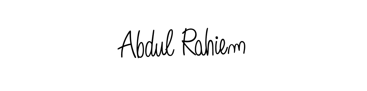 Design your own signature with our free online signature maker. With this signature software, you can create a handwritten (Angelique-Rose-font-FFP) signature for name Abdul Rahiem. Abdul Rahiem signature style 5 images and pictures png