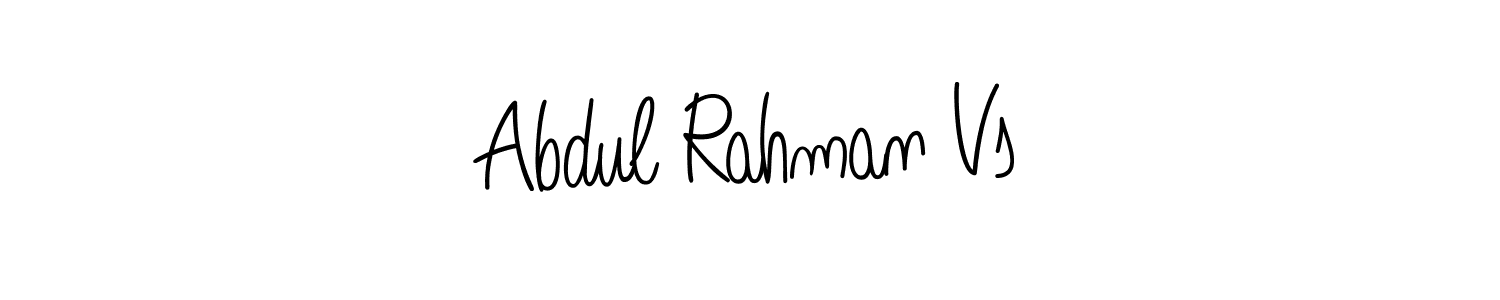 Abdul Rahman Vs stylish signature style. Best Handwritten Sign (Angelique-Rose-font-FFP) for my name. Handwritten Signature Collection Ideas for my name Abdul Rahman Vs. Abdul Rahman Vs signature style 5 images and pictures png