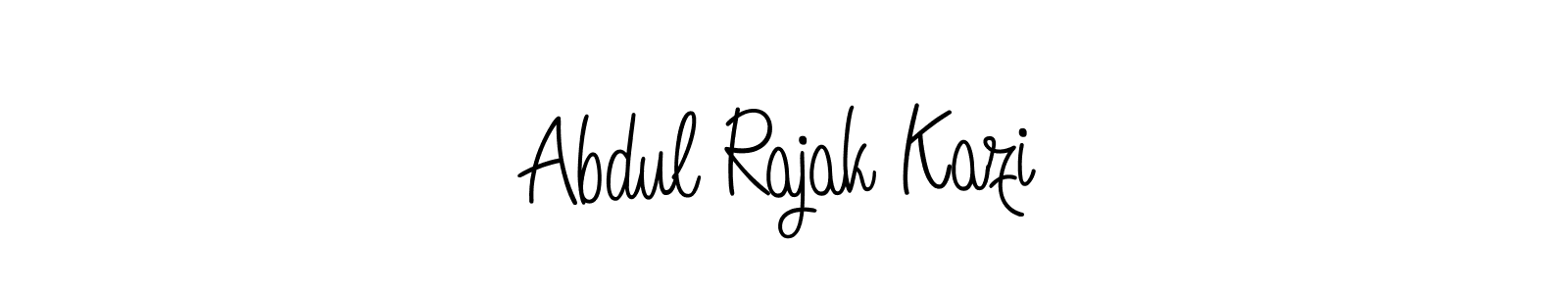 It looks lik you need a new signature style for name Abdul Rajak Kazi. Design unique handwritten (Angelique-Rose-font-FFP) signature with our free signature maker in just a few clicks. Abdul Rajak Kazi signature style 5 images and pictures png