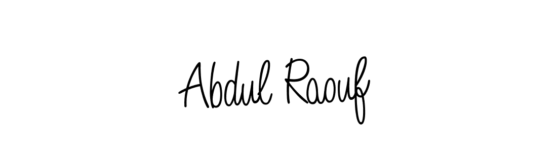 Abdul Raouf stylish signature style. Best Handwritten Sign (Angelique-Rose-font-FFP) for my name. Handwritten Signature Collection Ideas for my name Abdul Raouf. Abdul Raouf signature style 5 images and pictures png