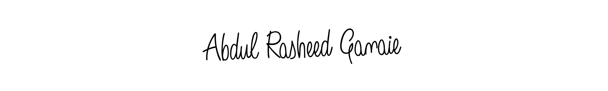 Make a beautiful signature design for name Abdul Rasheed Ganaie. With this signature (Angelique-Rose-font-FFP) style, you can create a handwritten signature for free. Abdul Rasheed Ganaie signature style 5 images and pictures png