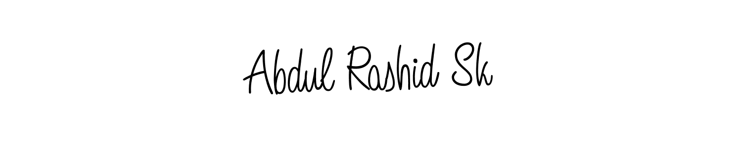 You should practise on your own different ways (Angelique-Rose-font-FFP) to write your name (Abdul Rashid Sk) in signature. don't let someone else do it for you. Abdul Rashid Sk signature style 5 images and pictures png