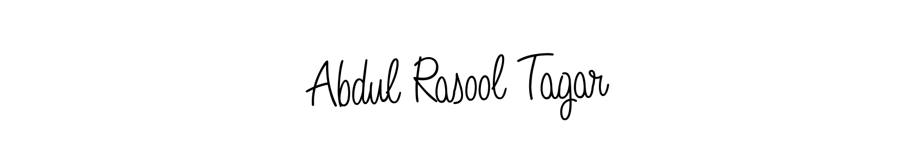 Use a signature maker to create a handwritten signature online. With this signature software, you can design (Angelique-Rose-font-FFP) your own signature for name Abdul Rasool Tagar. Abdul Rasool Tagar signature style 5 images and pictures png