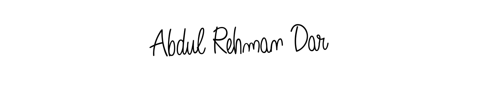The best way (Angelique-Rose-font-FFP) to make a short signature is to pick only two or three words in your name. The name Abdul Rehman Dar include a total of six letters. For converting this name. Abdul Rehman Dar signature style 5 images and pictures png