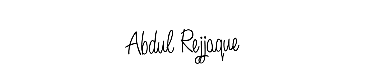 How to make Abdul Rejjaque name signature. Use Angelique-Rose-font-FFP style for creating short signs online. This is the latest handwritten sign. Abdul Rejjaque signature style 5 images and pictures png