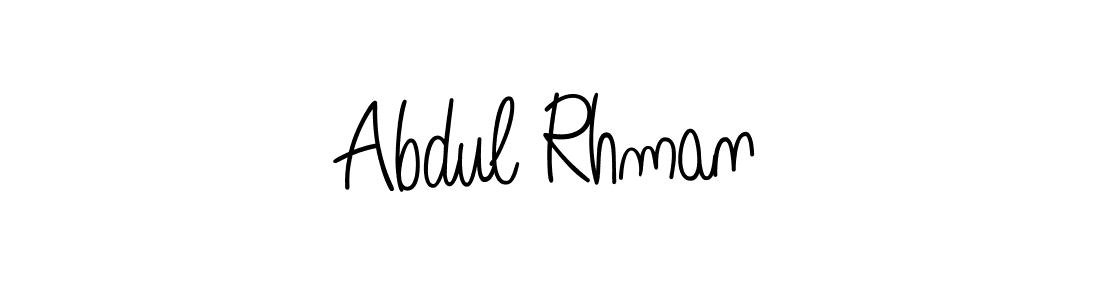 Check out images of Autograph of Abdul Rhman name. Actor Abdul Rhman Signature Style. Angelique-Rose-font-FFP is a professional sign style online. Abdul Rhman signature style 5 images and pictures png