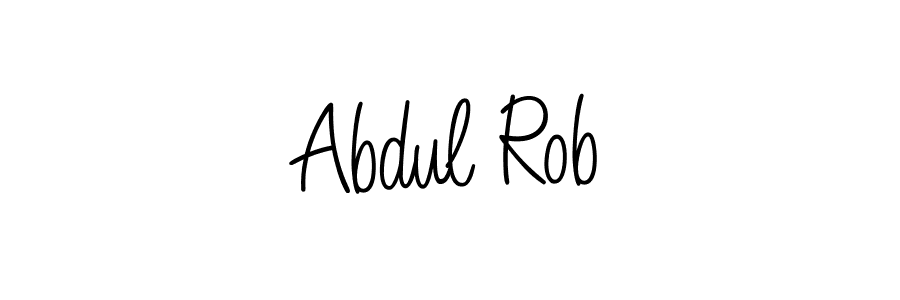 How to Draw Abdul Rob signature style? Angelique-Rose-font-FFP is a latest design signature styles for name Abdul Rob. Abdul Rob signature style 5 images and pictures png