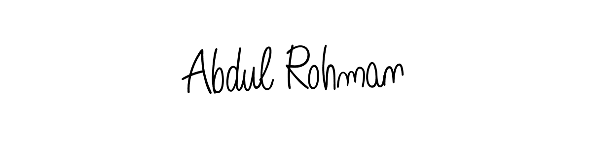Abdul Rohman stylish signature style. Best Handwritten Sign (Angelique-Rose-font-FFP) for my name. Handwritten Signature Collection Ideas for my name Abdul Rohman. Abdul Rohman signature style 5 images and pictures png