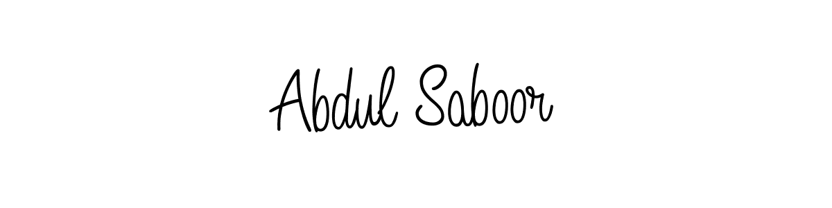 Abdul Saboor stylish signature style. Best Handwritten Sign (Angelique-Rose-font-FFP) for my name. Handwritten Signature Collection Ideas for my name Abdul Saboor. Abdul Saboor signature style 5 images and pictures png